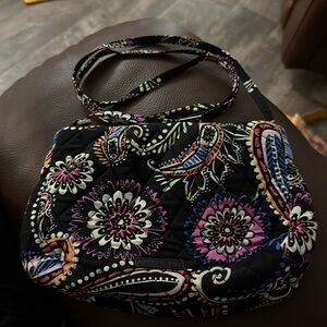 Black paisley and floral Vera Bradley Crossbody